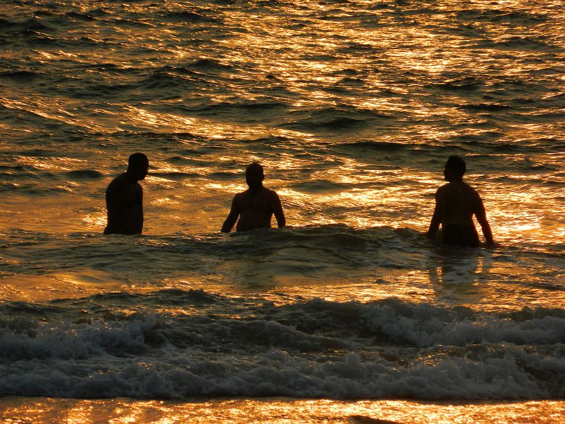 India, Goa, pláž v Calangute - India, Goa, Calangute beach 2017